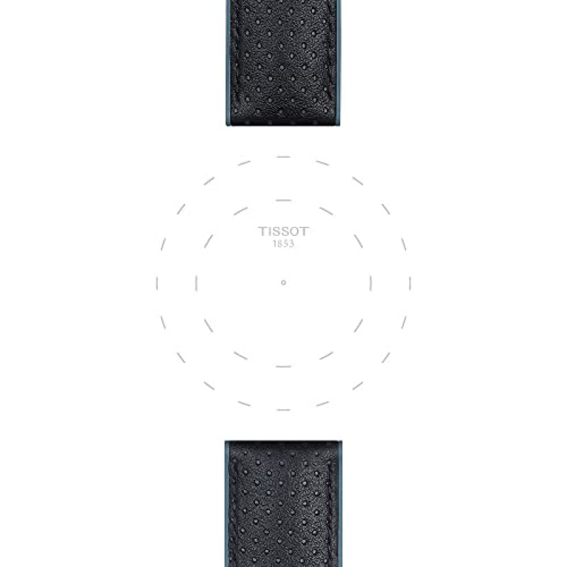 티쏘 T852046785 22mm 러그 블랙 가죽 스트랩