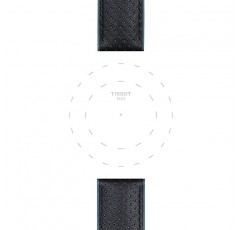 티쏘 T852046785 22mm 러그 블랙 가죽 스트랩