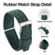 남성 여성용 watchdives 시계 밴드 20mm 22mm 고무 소프트 시계 스트랩 교체