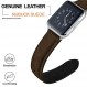 ANNEFIT 22mm 시계 밴드, 스테인리스 스틸 로즈 골드 버클, 빈티지 누벅 스웨이드 부드러운 가죽 시계 스트랩, 퀵 릴리스(다크 브라운)