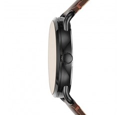 슬림 케이스와 천연 가죽 밴드가 포함된 Fossil Copeland 남성용 시계