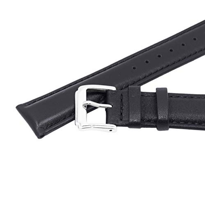 Berfine 18mm 20mm 22mm 송아지 가죽 시계 밴드, 남성용 여성용 추가 소프트 시계 스트랩