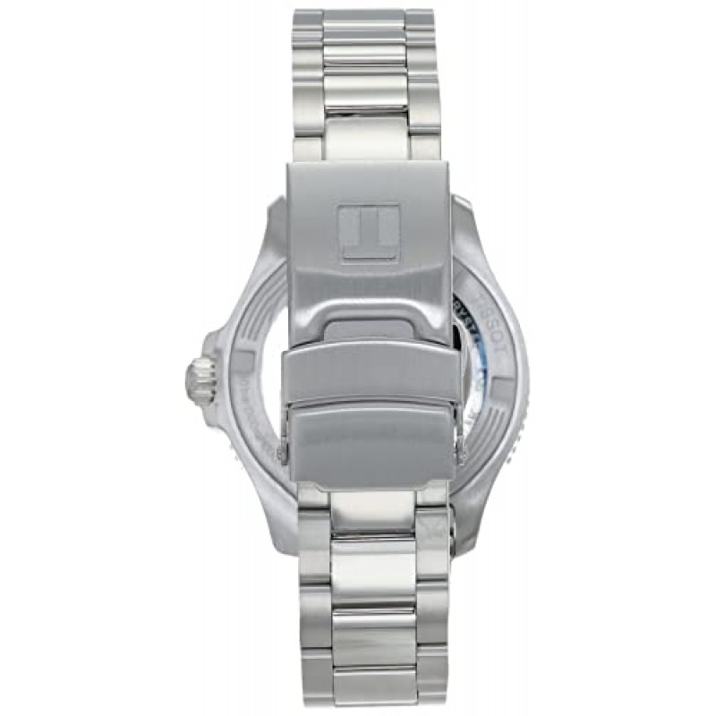티쏘 남녀공용 Seastar 1000 36mm 316L 스테인레스 스틸 케이스 쿼츠 시계, Grey, 스테인레스 스틸, 18 (T1202101104100)
