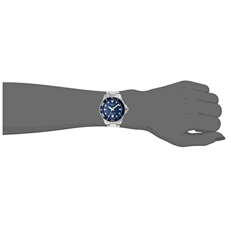 티쏘 남녀공용 Seastar 1000 36mm 316L 스테인레스 스틸 케이스 쿼츠 시계, Grey, 스테인레스 스틸, 18 (T1202101104100)