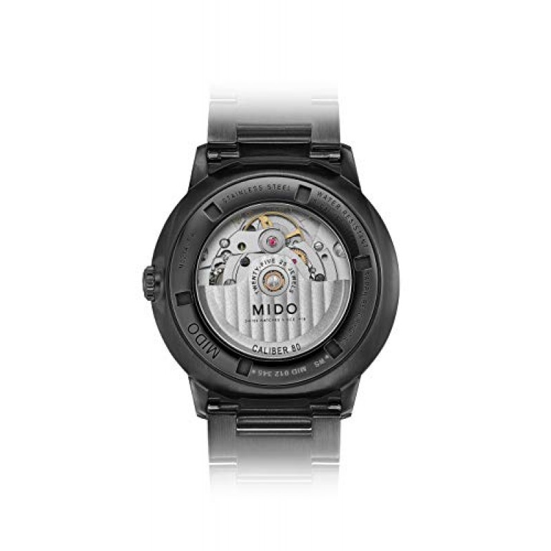 미도 커맨더 그라디언트 - 남성용 스위스 오토매틱 시계 - 블랙 다이얼 - 케이스 40mm - M0214073341100