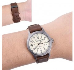 Ritche 퀵 릴리스 가죽 시계 밴드 가죽 시계 스트랩 18mm 19mm 20mm 21mm 22mm 23mm 또는 24mm 남성용 및 여성용
