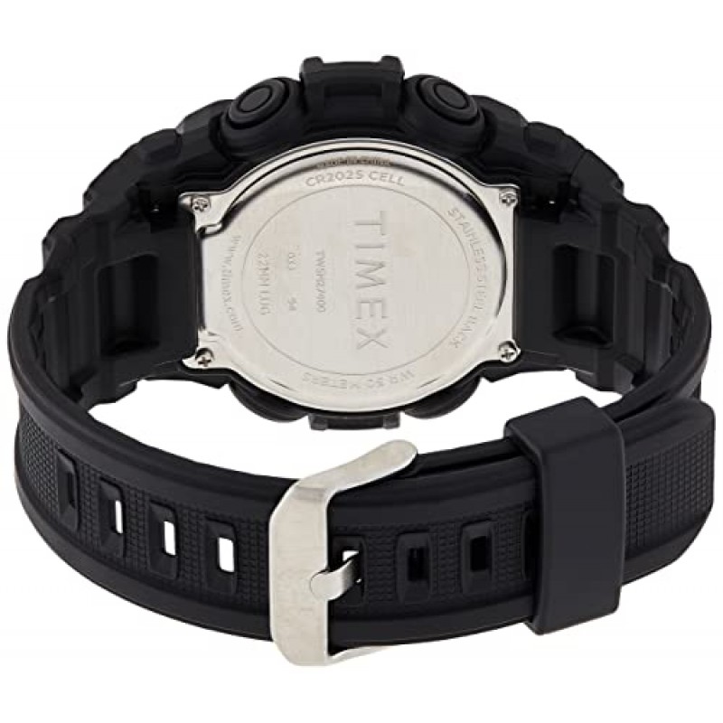 타이멕스 남성용 DGTL A-Game 50mm 레진 스트랩 시계