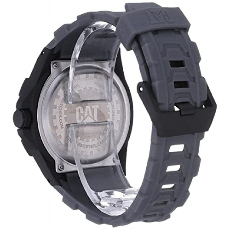 CAT Motion 2020 남성용 시계, 45.5mm 케이스, 폴리카보네이트 케이스, 고무 스트랩(LH)
