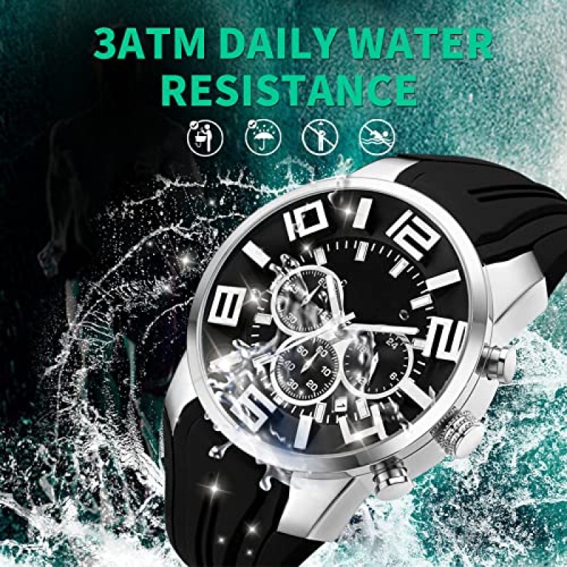 Findtime 남성용 스포츠 시계 Reloj para Hombre 다채로운 멋진 독특한 아날로그 세련된 손목 시계 크로노 그래프 러닝 트레이닝 스톱워치