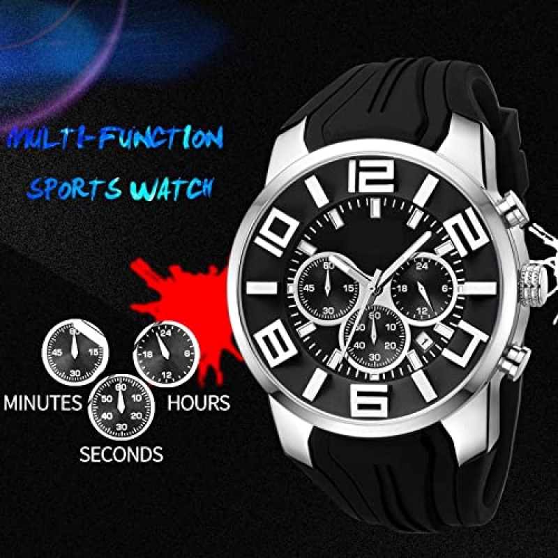 Findtime 남성용 스포츠 시계 Reloj para Hombre 다채로운 멋진 독특한 아날로그 세련된 손목 시계 크로노 그래프 러닝 트레이닝 스톱워치