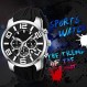 Findtime 남성용 스포츠 시계 Reloj para Hombre 다채로운 멋진 독특한 아날로그 세련된 손목 시계 크로노 그래프 러닝 트레이닝 스톱워치