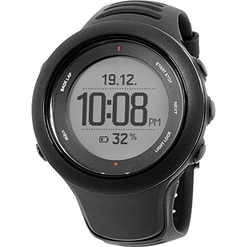 Pwkutn SUUNTO Ambit 3 PEAK/Ambit 2/Ambit 1 2R 2S 스트랩 손목 밴드용 고급 검정색 고무 교체 시계 밴드
