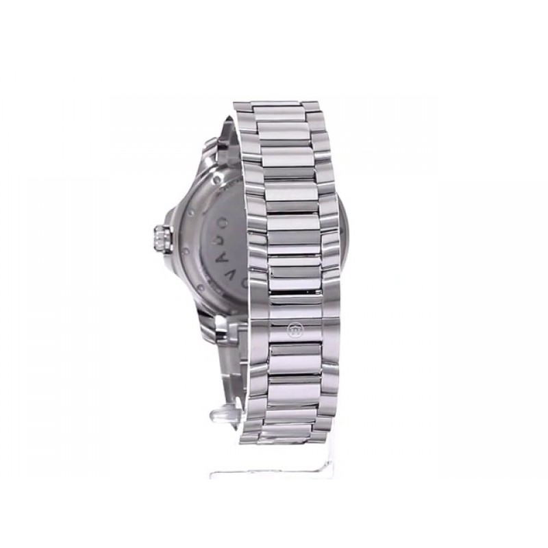 Movado 남성용 시리즈 800 스포츠 스테인리스 시계(프린티드 인덱스 다이얼 포함), 실버/블루(모델 2600137)
