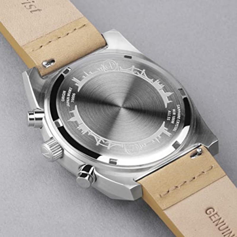 Accurist 남성용 오리진 41mm 쿼츠 시계(크로노그래프 아날로그 디스플레이 포함)