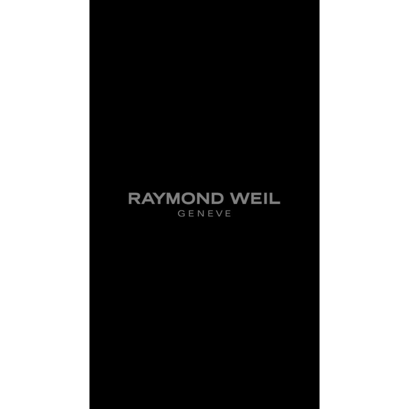 Raymond Weil Maestro 남성용 오토매틱 시계, 실버 다이얼 로마 숫자, 문 페이즈, 블루 가죽 스트랩 39.5mm (모델: 2239-STC-00659)
