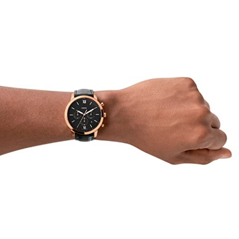 화석 뉴트라(Fossil Neutra) 남성용 크로노그래프 시계(스테인리스 스틸 팔찌 또는 정품 가죽 밴드 포함)