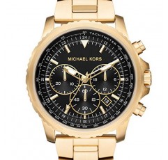 Michael Kors Cortlandt 남성용 시계, 스틸 또는 가죽 밴드가 있는 남성용 스테인리스 스틸 크로노그래프 시계