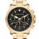 Michael Kors Cortlandt 남성용 시계, 스틸 또는 가죽 밴드가 있는 남성용 스테인리스 스틸 크로노그래프 시계