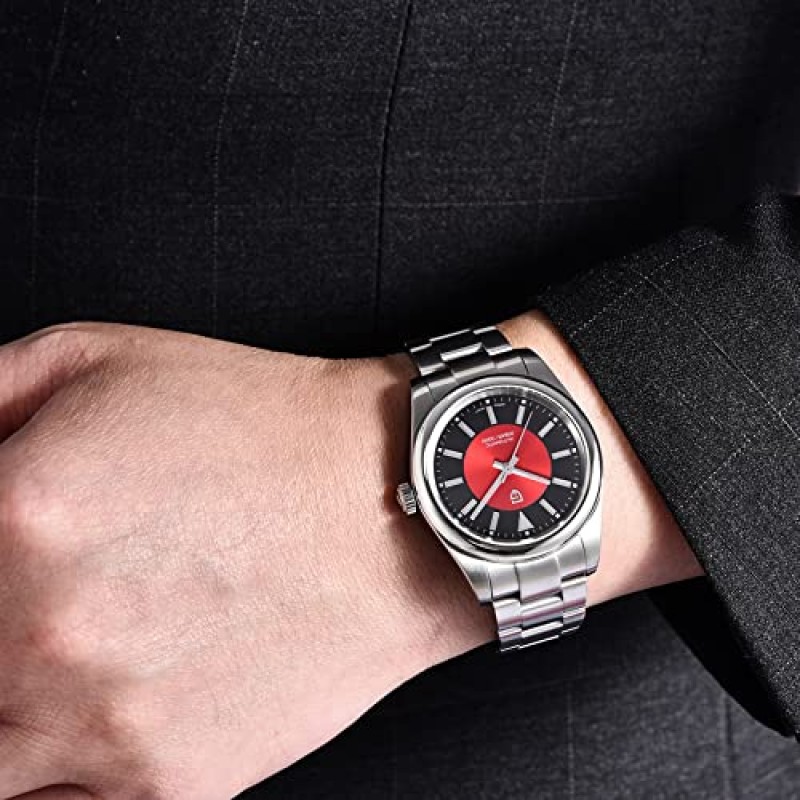 남성용 파가니 디자인 시계 자동 기계식 GMT 42mm 스포츠 방수 스테인레스 스틸 사파이어 손목 시계