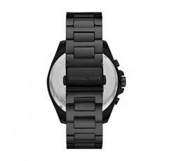 Michael Kors Brecken 남성용 시계, 스틸, 가죽 또는 실리콘 밴드가 있는 남성용 스테인리스 스틸 크로노그래프 시계