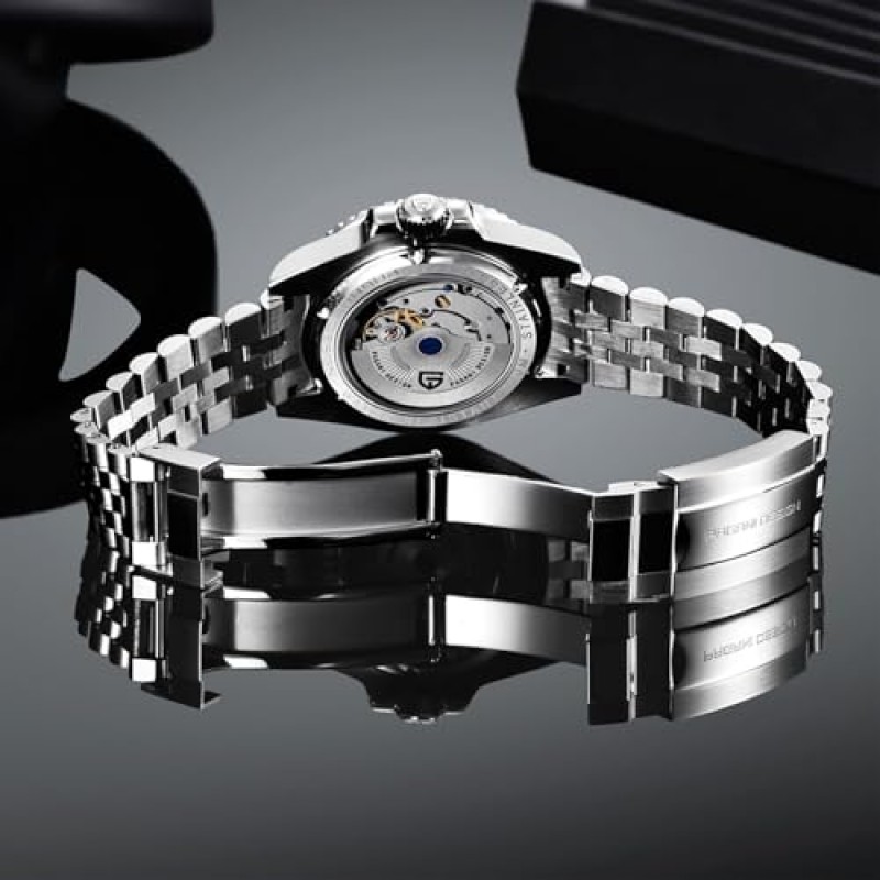 파가니 디자인 GMT 자동 시계 남자 패션 비즈니스 40MM 아날로그 날짜 100M 방수 기계식 손목 시계 PD-1662