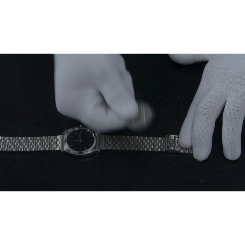 닉슨 타임 텔러 A045. 100m 방수 시계(37mm 스테인리스 스틸 시계 모드)