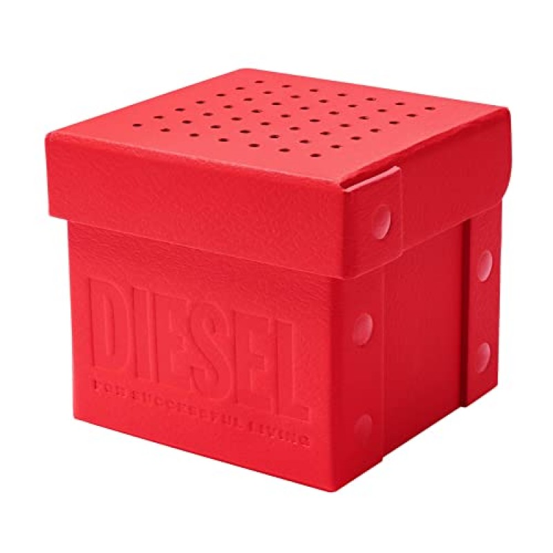 Diesel Mr. Daddy 2.0 남성용 시계(오버사이즈 크로노그래프 시계 다이얼 및 스테인리스 스틸, 실리콘 또는 가죽 밴드 포함)