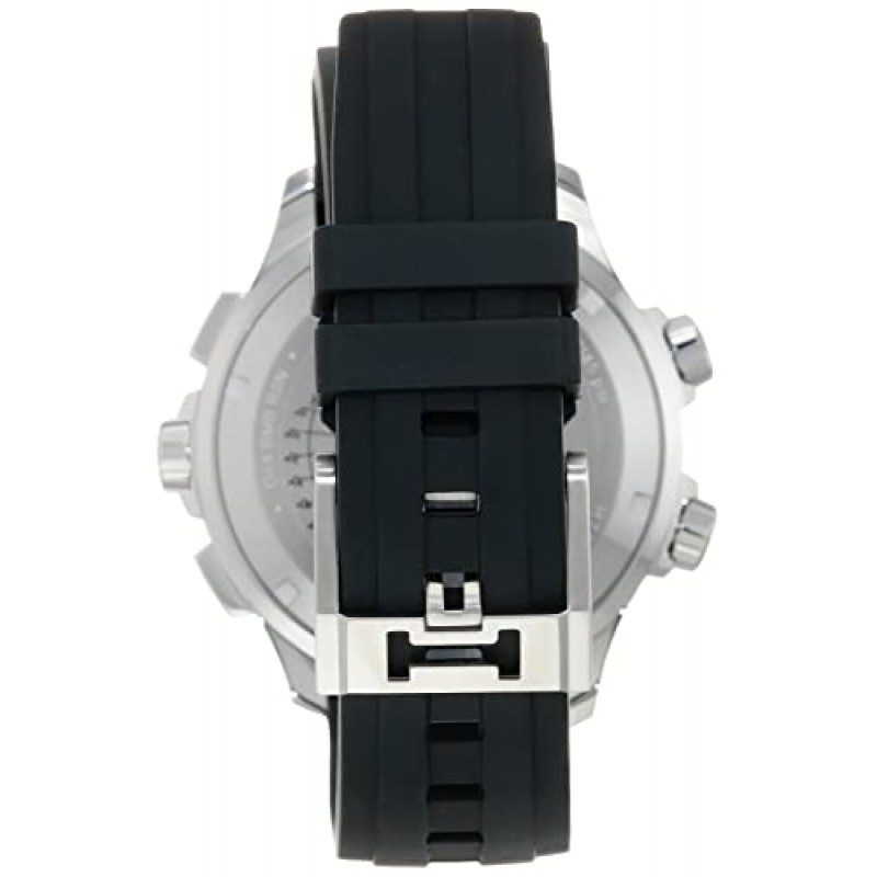 해밀턴 시계 남성용 카키 에비에이션 X-Wind GMT 크로노그래프 쿼츠 시계 | 스위스 메이드 | 46mm 스테인레스 스틸 케이스 | 블랙 다이얼 아날로그 시계 | 사파이어 크리스탈, 블랙 러버 스트랩(모델: H77912335)