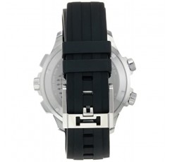 해밀턴 시계 남성용 카키 에비에이션 X-Wind GMT 크로노그래프 쿼츠 시계 | 스위스 메이드 | 46mm 스테인레스 스틸 케이스 | 블랙 다이얼 아날로그 시계 | 사파이어 크리스탈, 블랙 러버 스트랩(모델: H77912335)