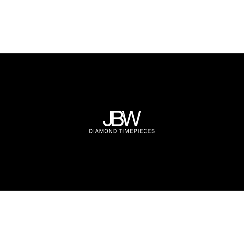 JBW 남성용 럭셔리 팬텀 1.00 ctw 다이아몬드 크로노그래프 손목 시계 및 가죽 밴드