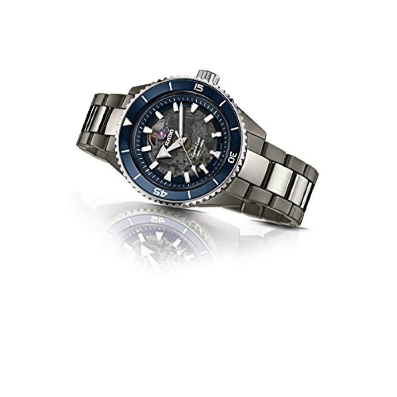 라도 블루 시계 캡틴 쿡 하이테크 세라믹 오토매틱 스위스 무브먼트, 43mm. R32128202