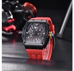 남성용 LACZ DENTON 파가니 디자인 시계, PD1738 럭셔리 스퀘어 시계 일본 쿼츠 무브먼트 사파이어 남성용 시계, 크로노그래프 100M 방수 발광 남성용 손목 시계