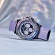 Pagani Design 럭셔리 남성용 자동 기계식 시계 40mm 합성 사파이어 레인보우 베젤 크리스탈 다이아몬드 가죽 나일론 스트랩 방수 스포츠 손목 시계