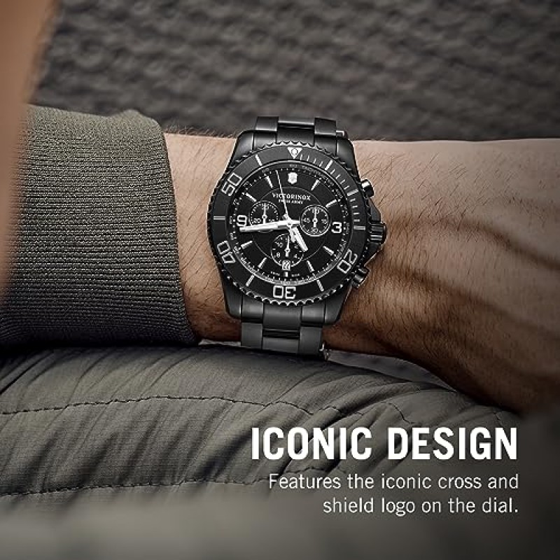 Victorinox Maverick Chrono 블랙 에디션 시계 - 시대를 초월한 손목시계