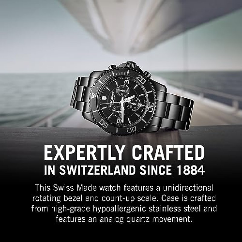 Victorinox Maverick Chrono 블랙 에디션 시계 - 시대를 초월한 손목시계