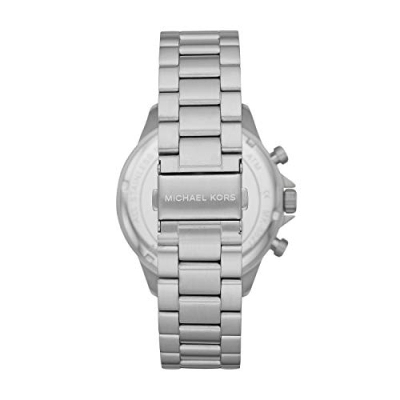 Michael Kors 게이지 스테인레스 스틸 크로노그래프 시계
