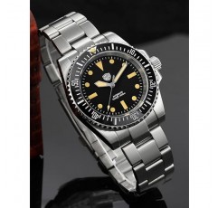 Watchdives 남성용 자동 다이버 시계, NH35 무브먼트 WD1680 손목 시계 300M 사파이어 크리스탈 발광 시계