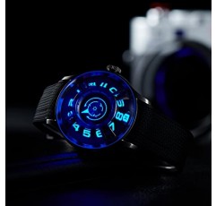 OBLVLO Original Mens Luxury Easy Reader 자동 와인딩 자동 시계 스테인레스 스틸 고무 방수 빛나는 손목 시계 남성용 BLM