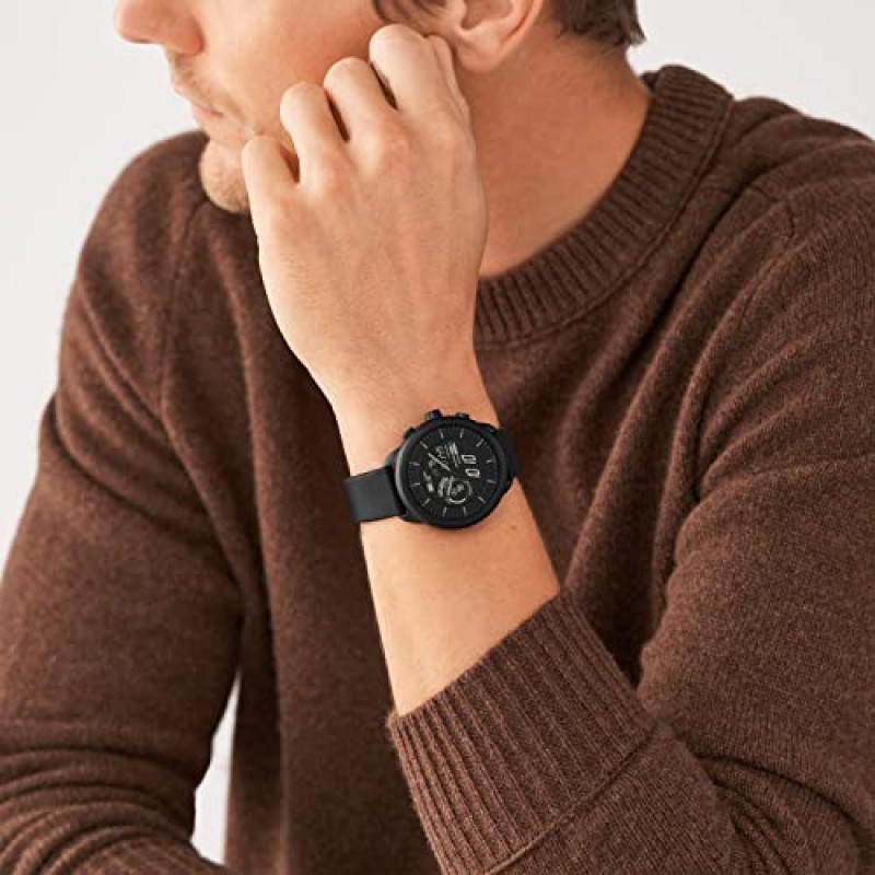 Fossil Gen 6 Wellness Edition 하이브리드 스마트 워치(Alexa 내장, 피트니스 트래커, 액티비티 트래커, 수면 트래커, 음악 제어, 스마트폰 알림)