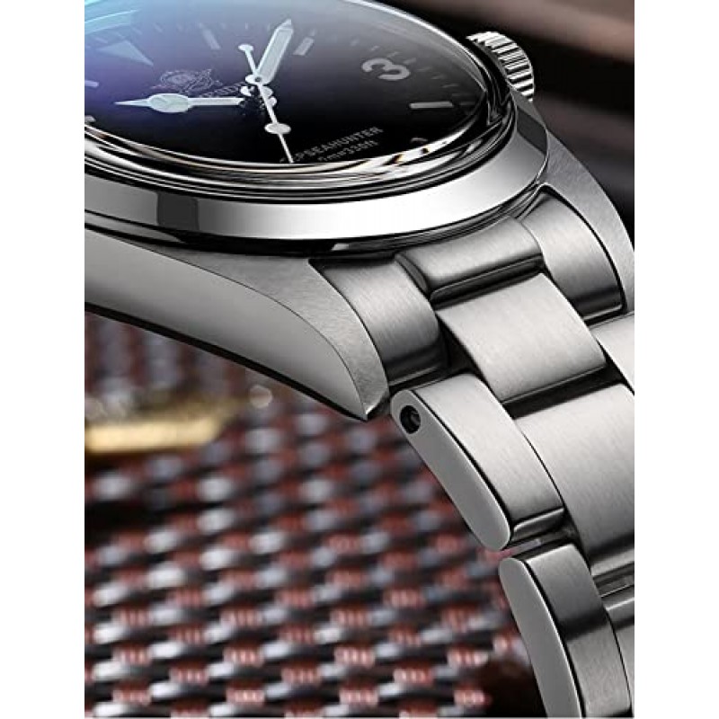 Addiesdive 36mm 남성용 시계, 일본 VH31 쿼츠 무브먼트 스포츠 시계 돔형 크리스탈 손목 시계 100m 다이버 시계 BGW9 Luminous