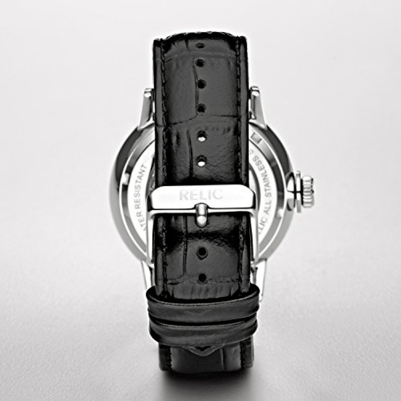 Relic by Fossil 남성용 데이먼 오토매틱 스테인레스 스틸 드레스 시계
