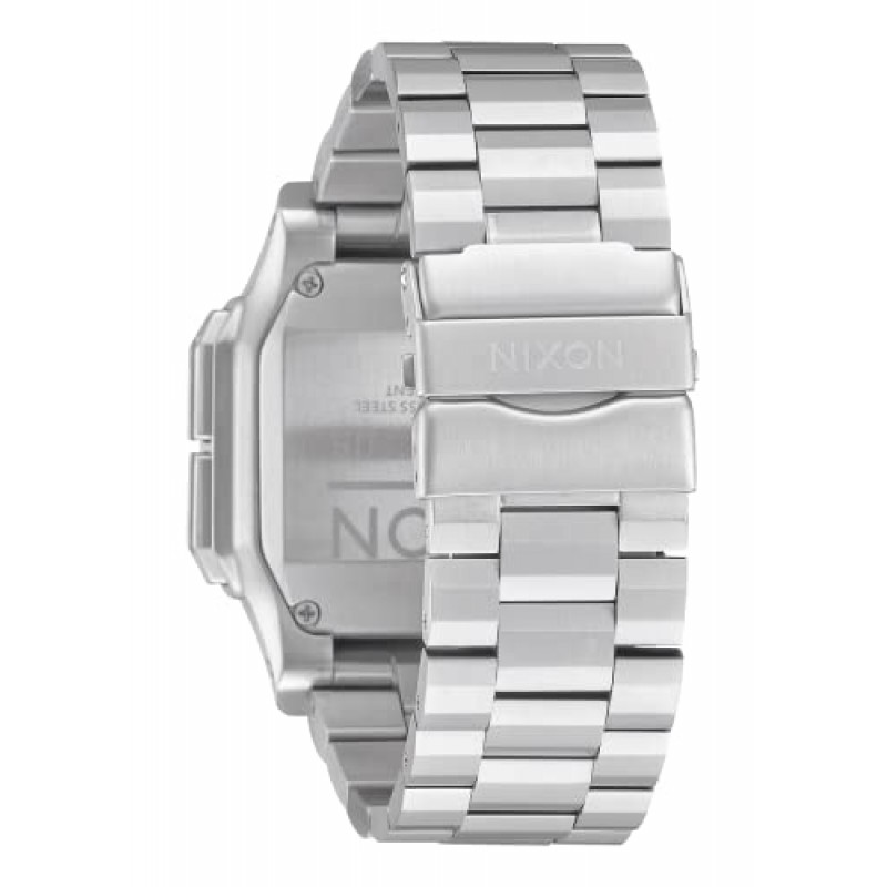 NIXON Regulus SS A1268-100m 방수 남성용 디지털 스포츠 시계(46mm 시계 모드, 29mm-24mm 스테인레스 스틸 밴드)