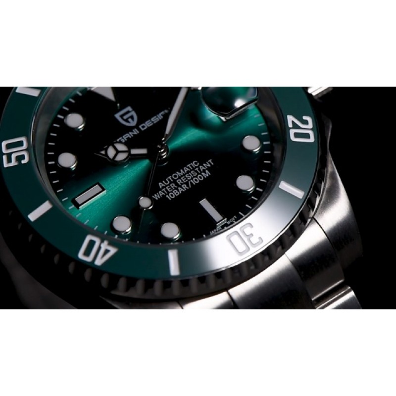 CEYADG Pagani 디자인 남성용 시계 일본 자동 기계식 40mm 스포츠 방수 스테인레스 스틸 사파이어 손목 시계