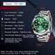 CEYADG Pagani 디자인 남성용 시계 일본 자동 기계식 40mm 스포츠 방수 스테인레스 스틸 사파이어 손목 시계