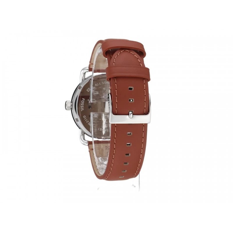 슬림 케이스와 천연 가죽 밴드가 포함된 Fossil Copeland 남성용 시계