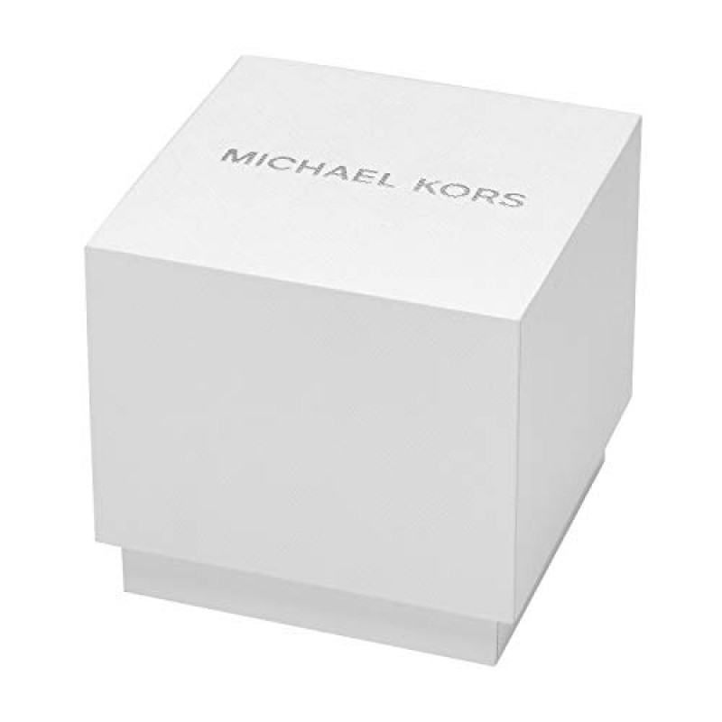 가죽 스트랩이 포함된 Michael Kors Blake 쓰리 핸드 스테인리스 스틸 시계