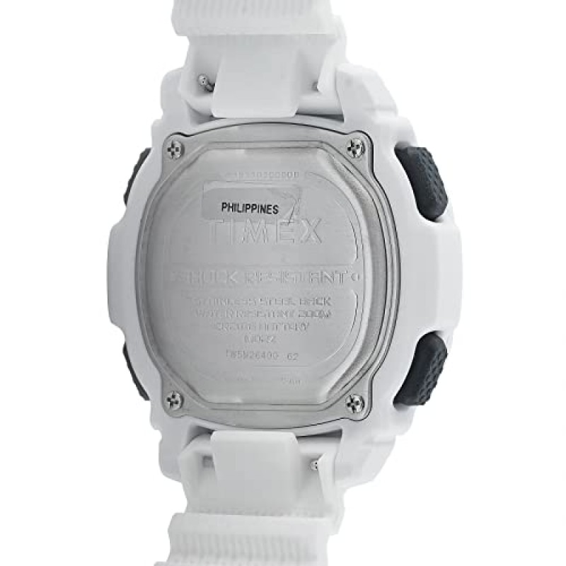 실리콘 스트랩이 포함된 Timex 남성용 디지털 시계 커맨드