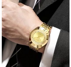 YXBQueen 발렌타인 커플 쌍 석영 시계 방수 캐주얼 스테인레스 스틸 그와 그녀의 손목 시계 남성 여성 연인 결혼 선물 2 세트
