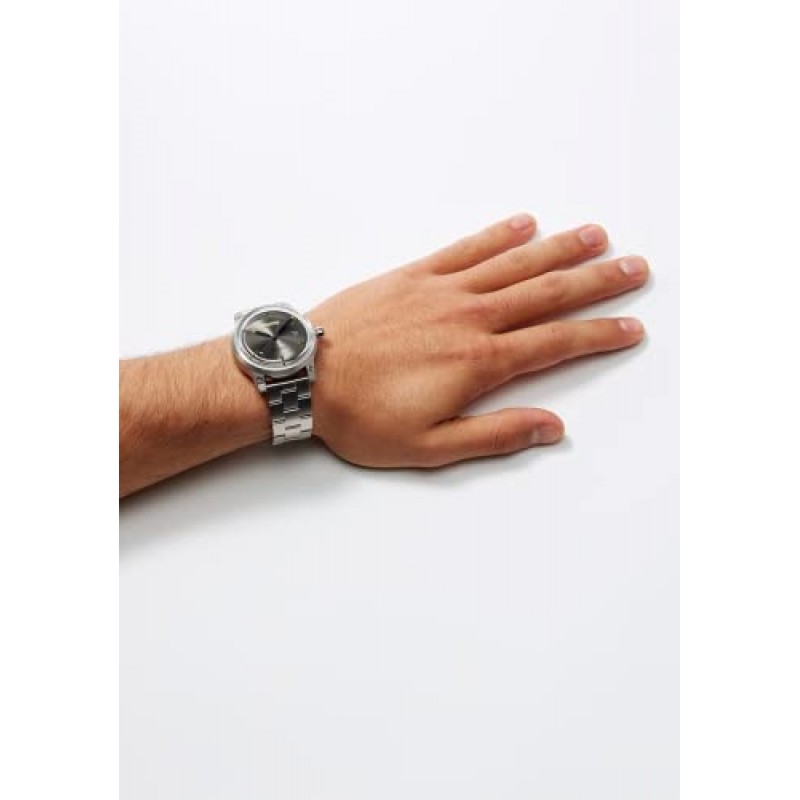 NIXON 5th Element A1294-100M 방수 남성용 자동 시계(42mm 시계 모드, 21mm-19mm 스테인레스 스틸 3링크 밴드)