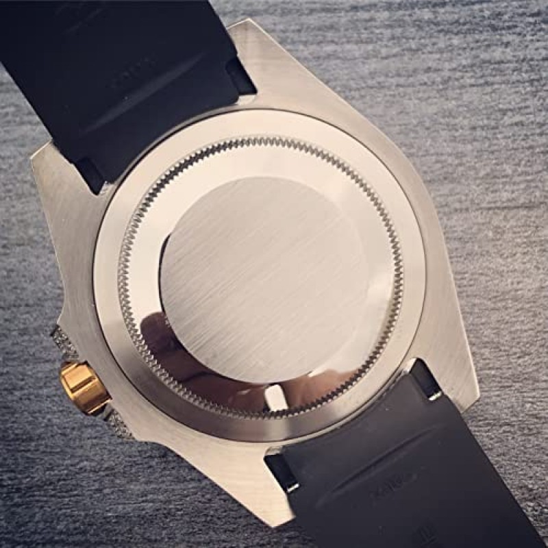 40mm 남성용 시계 아이스 아웃 블링 다이아몬드 자동 사파이어 안경 스테인레스 스틸 손목 실버 골드